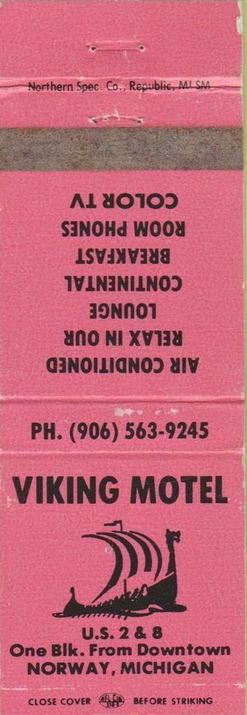 Viking Motel - Matchbook (newer photo)
